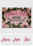 Nana & Pop's House Where Memories Are Made - Personalized Grandma Doormat