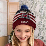 Proud Trucker - Personalized Trucker Beanie Hat