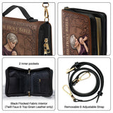 Sunday Church - Personalized Christian Leather Bible Cover Bag