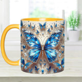 Beautiful Butterflies - Personalized Butterfly Accent Mug