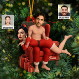 Funny Gift For Your Love - Personalized Couple Custom Shaped Ornament