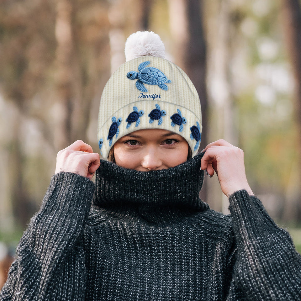 Love Turtle - Personalized Turtle Beanie Hat