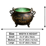 Witch's House - Personalized Witch Wooden Wall Mount Sign