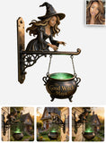 Witch's House - Personalized Witch Wooden Wall Mount Sign