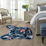 Denim Style Pet Rug - Personalized Dog Non-Slip Tufted Rug