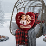 You & Me We Got This - Personalized Couple Faux Fur Shaped Pillow