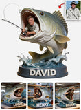 Love Fishing - Personalized Fishing Custom Shaped Acrylic Plaque