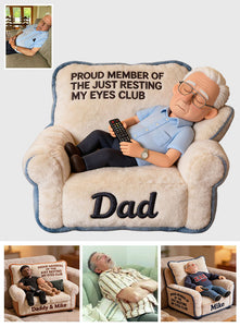 Funny Gift For Dad, Father's Day Gift - Personalized Father Premium Faux Fur Pillow