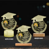 We Proud Of You - Personalized Graduation Shaped Plaque Light Base