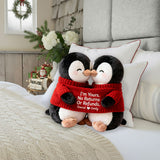 I'm Yours. No Returns Or Refunds - Personalized Couple Faux Fur Shaped Pillow