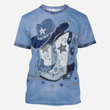 Cowgirl Boots - Personalized Cowgirl All Over Shirt