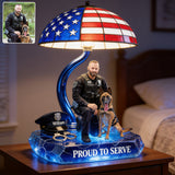Police Officer - Personalized Police Officer Acrylic LED Night Light