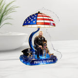 Police Officer - Personalized Police Officer Acrylic LED Night Light