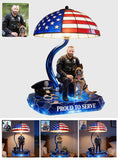 Police Officer - Personalized Police Officer Acrylic LED Night Light