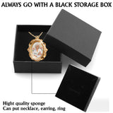 Memorial Gift Idea - Personalized Memorial Shaped Metal Pendant Necklace