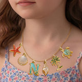 Sea Lovers Gift, Summer Time - Personalized Sea Lover Metal Necklaces With Pendants
