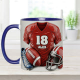 Football Is More Than A Game - Personalized Football Accent Mug