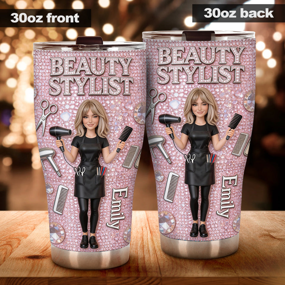 Custom Any Photo - Personalized Hairdresser Tumbler