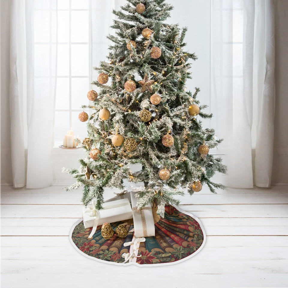Love Books - Personalized Book Tree Skirt
