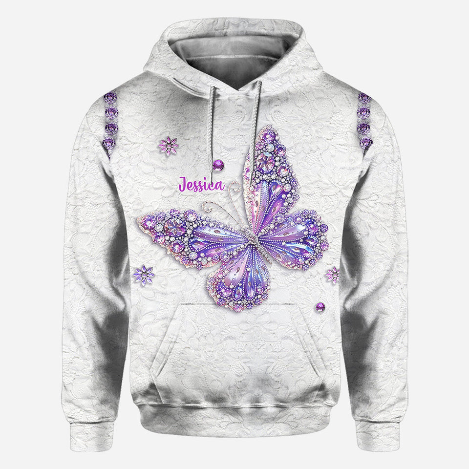Beautiful Butterfly - Personalized Butterfly All Over Shirt