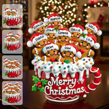 Merry Christmas - Personalized Family Custom Shaped Acrylic Plaque