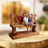 You & Me We Got This - Personalized Couple Custom Shaped Acrylic Plaque