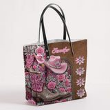 Beautiful Cowgirl Boots - Personalized Cowgirl Tote Bag