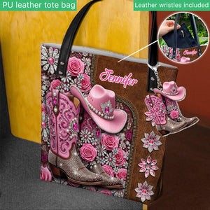 Beautiful Cowgirl Boots - Personalized Cowgirl Tote Bag