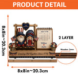 Growing Old Together - Personalized Couple 2 Layered Big Freestanding