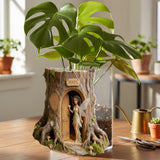 Custom Garden Fairy With Favorite Flower - Personalized Gardening Acrylic Pot