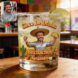 Cinco De Drinko - Personalized Cinco de Mayo Whiskey Glass