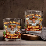 Cinco De Drinko - Personalized Cinco de Mayo Whiskey Glass