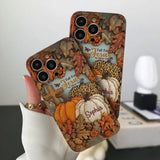 Fall for Jesus, He Never Leaves - Personalized Christian Leather Phone Case