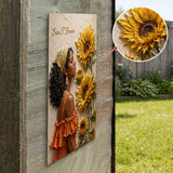 Any Flower Unique Gift - Personalized Self Love 3D Printed Cut Metal Sign