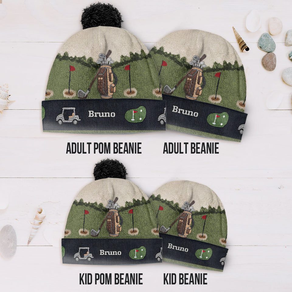 Love Golf - Personalized Golf Beanie Hat