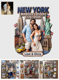 USA Travel Memory - Personalized Patriot Magnet