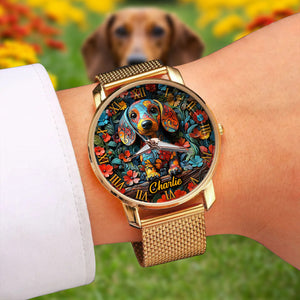 Dachshund Lovers - Personalized Dog Women Hand Watch