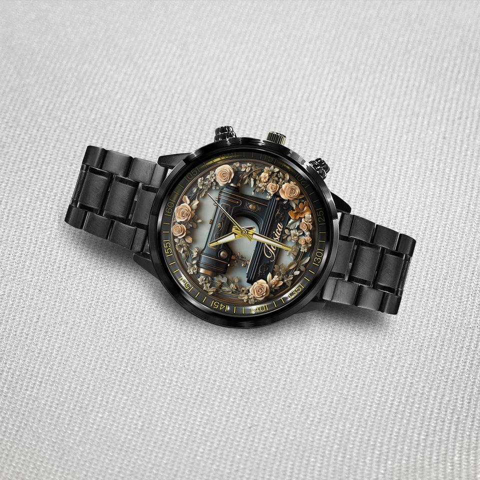 Vintage Sewing Machine - Personalized Sewing Hand Watch
