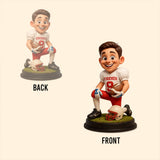 Funny Cartoonish Style - Personalized Football Custom Shaped Acrylic Plaque