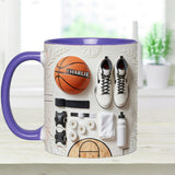 Love Basketball - Personalized Basketball Accent Mug & Coaster