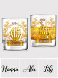 Wedding Couple - Personalized Couple Whiskey Glass