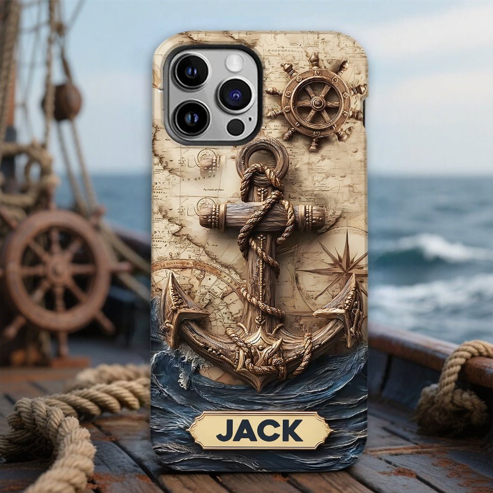 Proud Sailor - Personalized Boating Full Print Phone Case