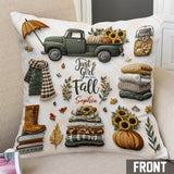 Just A Girl Who Loves Fall - Personalized Autumn Throw Pillow