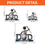 Baseball Dad - Personalized Father Custom Shaped Acrylic Plaque
