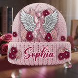 We Wear Pink - Personalized Breast Cancer Awareness Beanie Hat