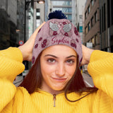 We Wear Pink - Personalized Breast Cancer Awareness Beanie Hat