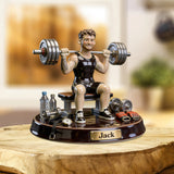No Pain No Gain - Personalized Fitness Custom Shaped Acrylic Plaque