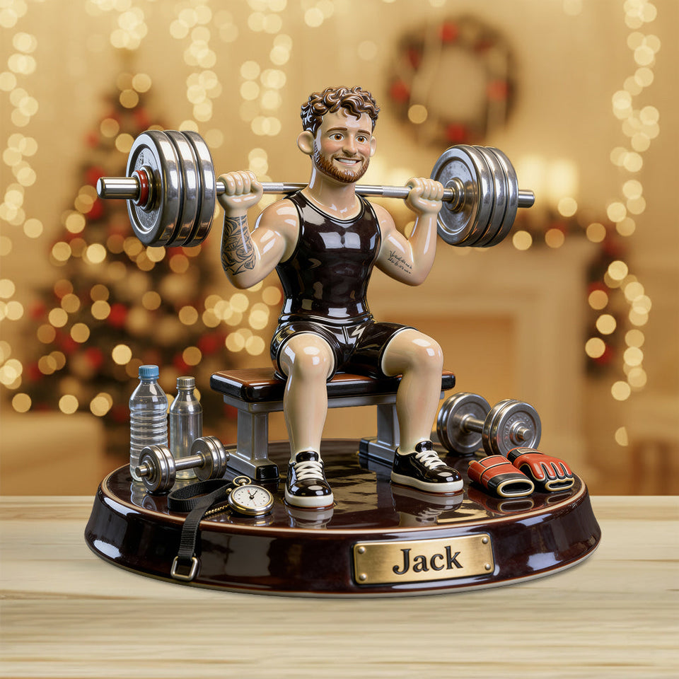 No Pain No Gain - Personalized Fitness Custom Shaped Acrylic Plaque