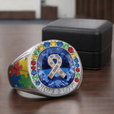 Everyone Communicates Differently - Personalized Autism Awareness Signet Ring