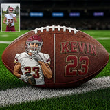 Any Photo Love Football - Personalized Football Multi-Sport Ball